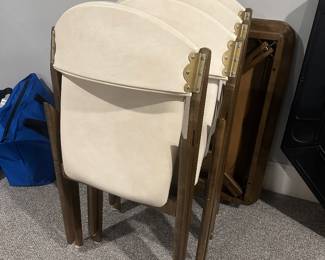 Folding table and chairs
