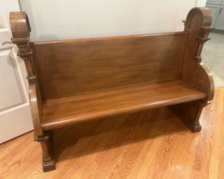 Wooden pew