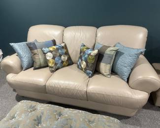 Leather sofa.....