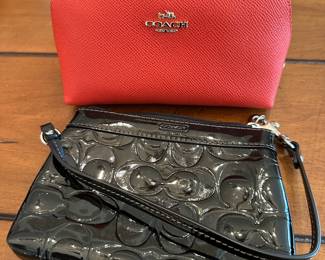 Coach wristlets....