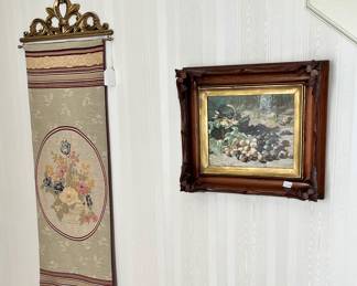 GREAT FRAMES AND VINTAGE NEEDLEPOINT