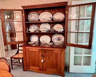 WALNUT DISPLAY CABINET