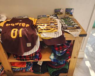 Official Padres jerseys, tees, bandanas, and toys,