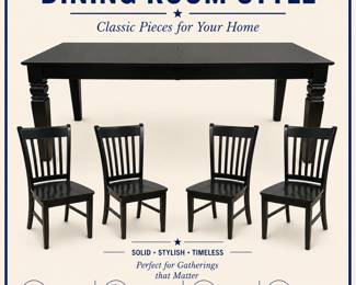 Modern Dining Table and Chairs