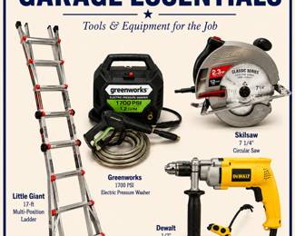Power Tools, Ladder and Pressure Washer