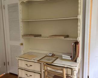 Bedroom desk and bookcase