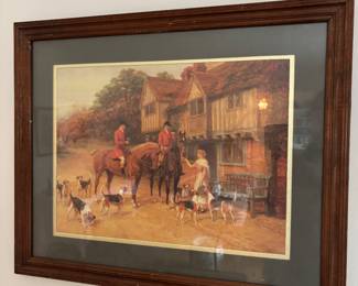 Vintage print: The Meet, Ye Olde Wayside Inn