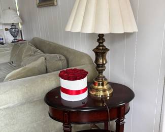 Side Table and lamp