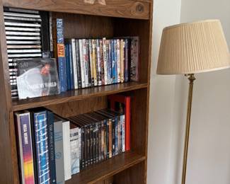 book case CD DVD Floor lamp