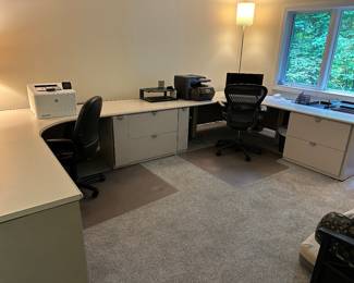 Steel Case office desk