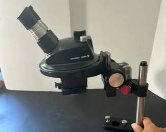 Bausch Lomb StereoZoom Binocular Microscope Head with Precision Sliding Rail Assembly