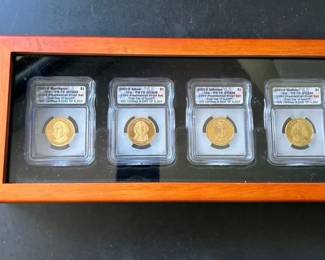 2007 Presidential Dollar PR70 DCAM First Day Issue ICG Proof Set in Display Case