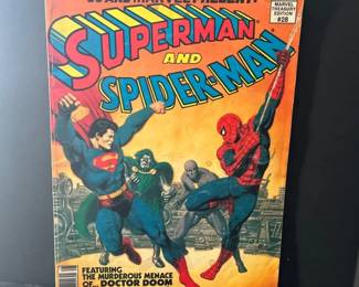 1981 Marvel Treasury Edition 28 Superman SpiderMan DCMarvel Crossover Giant Comic