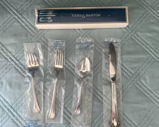 Vintage Reed Barton French Chippendale Pattern Silverplate 4 Pieces