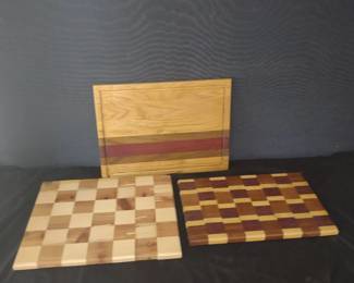 Custom Trio Of Distinctive Cutting Boards