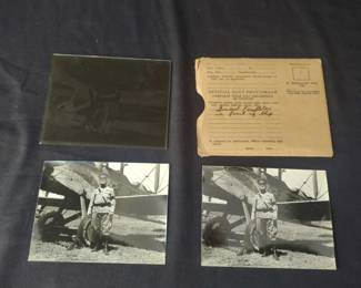Vintage Military Photos With Glass Negative.