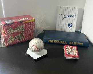Don Mattingly Baseball Card Collection, Signed Baseball Vintage Card Lot