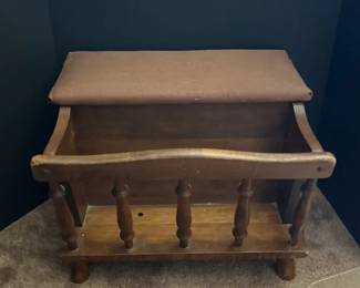 George Bent Solid Wood Magazine Rack End Table