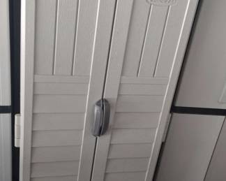Suncast Poly Storage Closet With Contents.