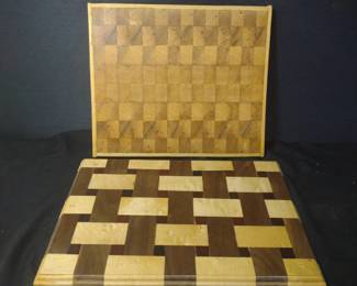 Custom Cutting Boards In Checkerboard And basketweave
