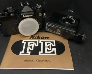 Vintage Nikon FE 35mm Camera Lot