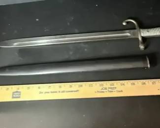 German Solingen Dress Bayonet with Metal Scabbard Wester Co.