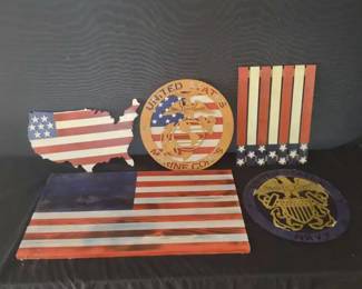 Patriotic Lot Of 5 Handmade Items.