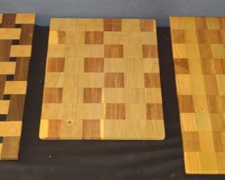 Checkerboard Cutting Board Trio