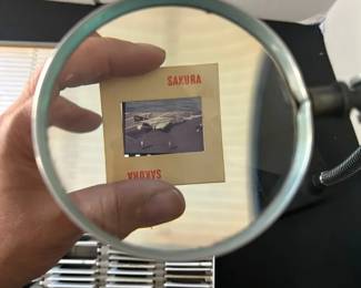 Large Military Aviation 35mm Color Slide Collection in Metal Filing Case Approx. 130 Slides