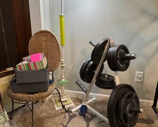 Vintage lamp, weight tree