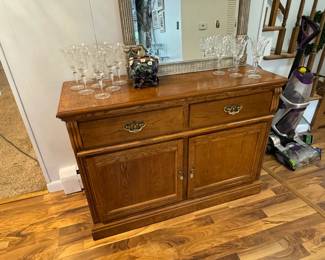 Solid oak buffet 