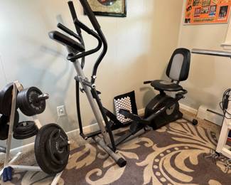 Pro-Form "hybrid trainer" recumbent bike and elliptical
