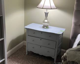 Night stand $50. Lamp $20.