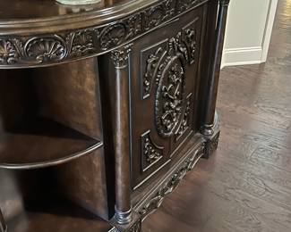 Sideboard / Buffet / Bar - with 2 shelves. $100