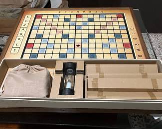 Super sized Scrabble board and tiles. Board spins. Brand New - $30