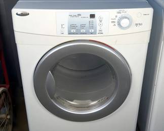 Amana Electric Front Load Dryer, Model NED7200TW, 38.5" x 27" x 28.5"