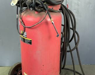 Central Pneumatic Air Compressor, 2.0HP, 26 Gallon 150psi Tank, Includes Hoses, Model 69669, Approx 50" x 20", Powers On