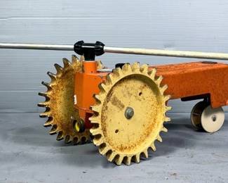 Melnor Cast Iron Rolling Tractor Sprinkler