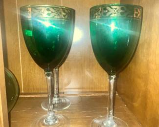 TIFFIN FRANCISCAN MELROSE GREEN & GOLD