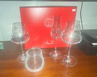BOX SET OF "BACCARAT CHATEAU" DEGUSTATION CRYSTAL