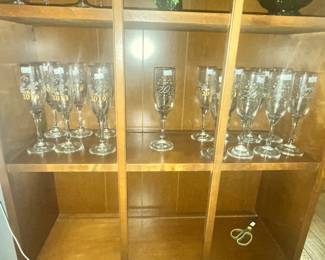 LIBBEY GLASS NEW YEARS HOLIDAY FLUTES
