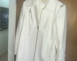 "MICHAEL KORS" WHITE COAT
