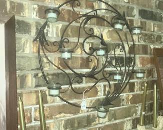 IRON CANDLE WALL ART