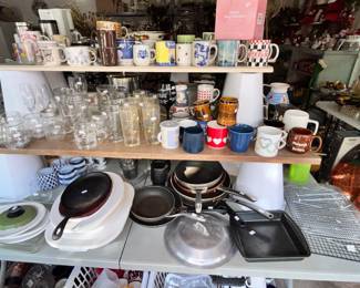 SKILLETS, RACKS, MUGS
