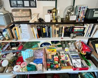 CD'S, SEWING, VIDEOS