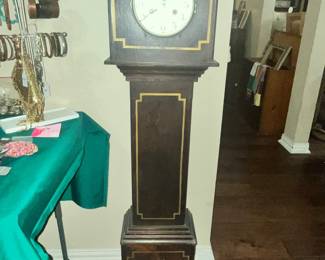 ANTIQUE "GRAND DAUGHTER" CLOCK - HAS KEY & PENDULUM