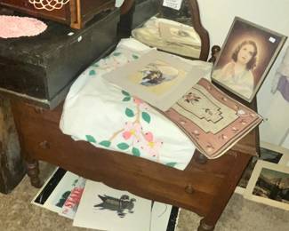 LOW-BOY DRESSER w/ MIRROR (MIRROR BEHIND IT)