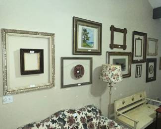 LOTS & LOTS OF FRAMES THROUGHOUT THE HOUSE