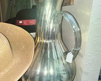 LARGE GLASS PITCHER