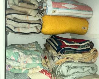 HALL CLOSET FULL OF QUILTS!